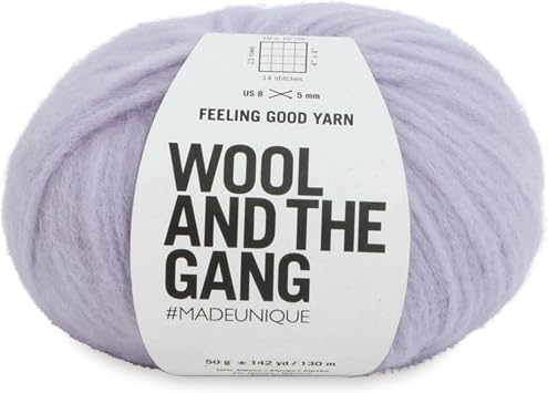 Wool and the Gang Feeling Good Yarn 185 Lilac Powder