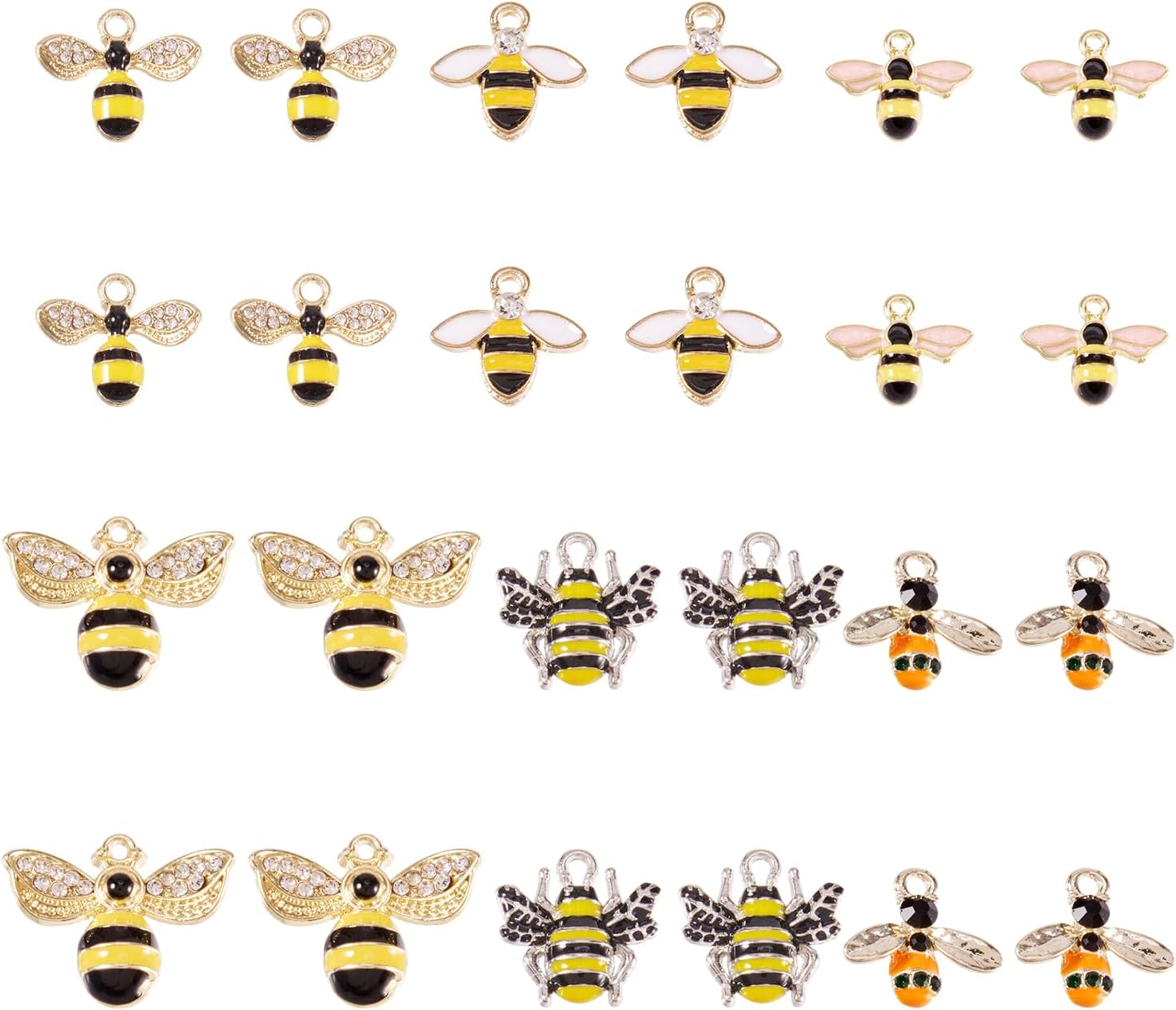 Craftdady Enamel Dangle Charms Pendant Food Animal Flower Cute Charms Colorful Metal Fruit Pendants Hang Ornament for Craft Bracelet Necklace Earring Key Chains Jewelry Making - Image 9