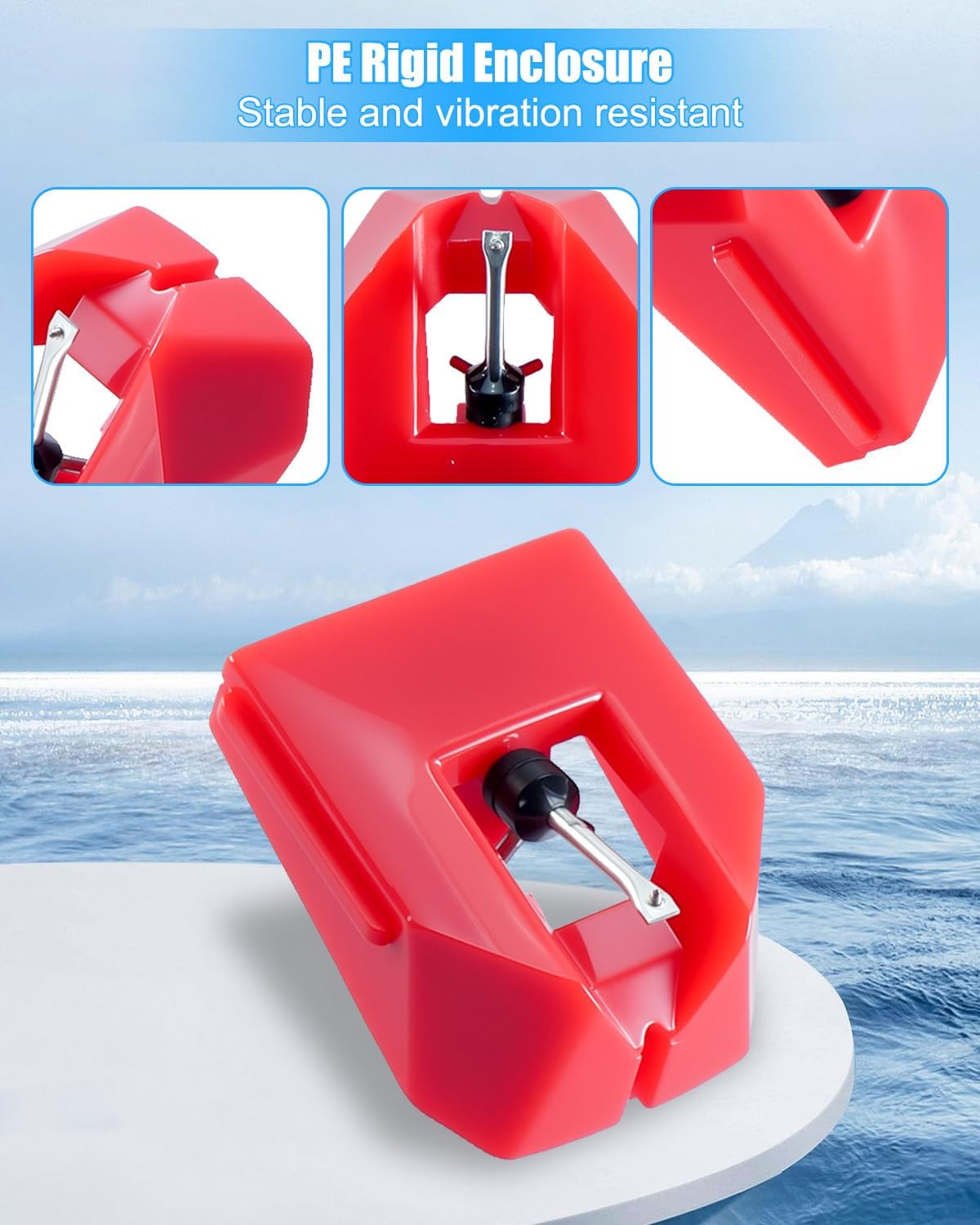 Red Elliptical Replacement Turntable Stylus Replace AT-VMN95ML Series Cartridges