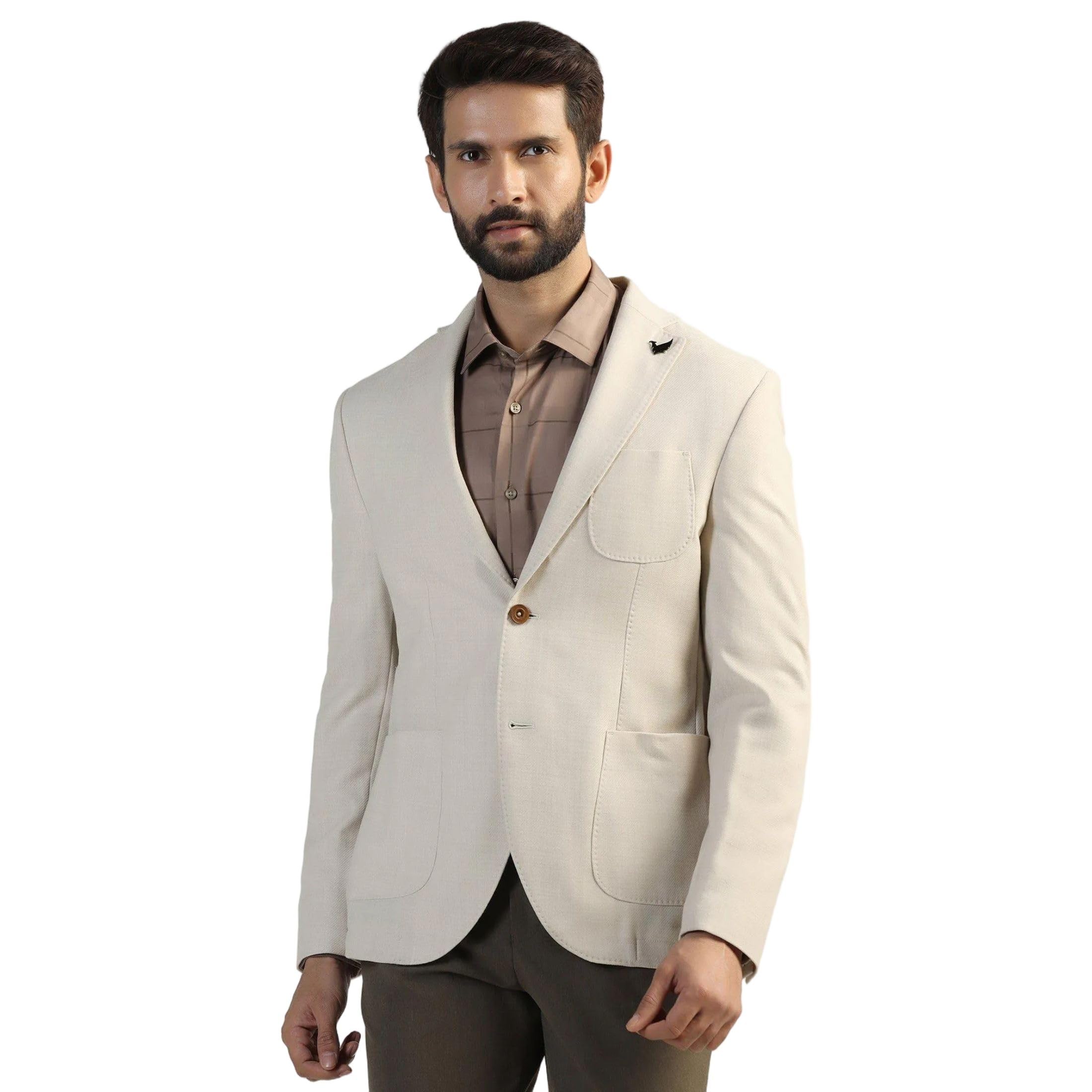 blackberrys Men Wool Solid Slim Fit Blazer-picture-12