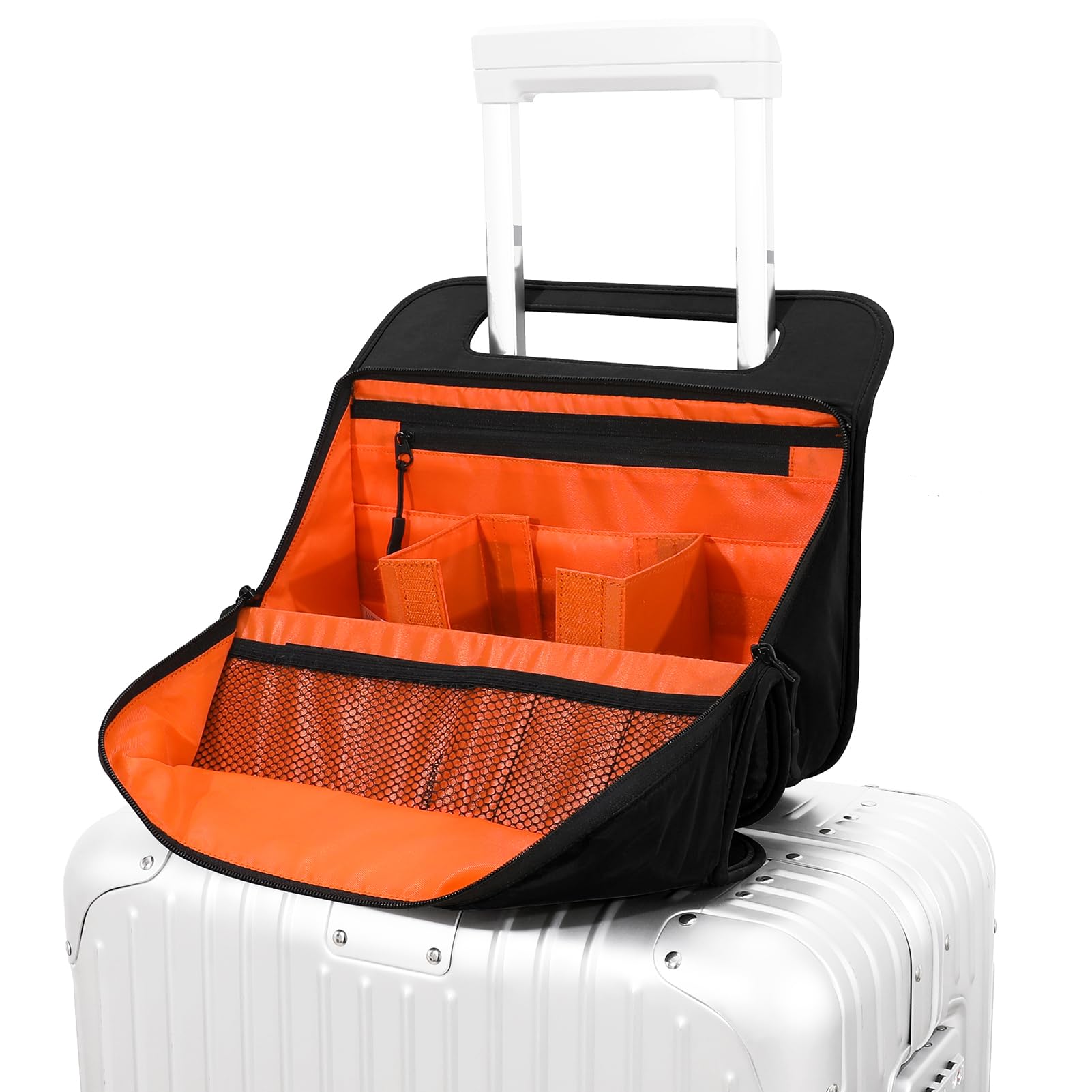 CONTAIL 33 cm 3 l organizer podróżny 4 w 1, torebka dla małych firm, uchwyt na napoje, uchwyt na tablet na telefon, przechowywanie akcesoriów na lotnisku