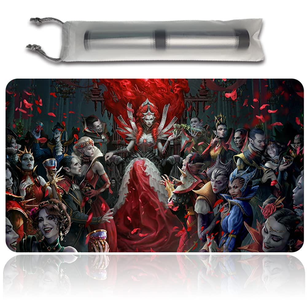 Four Leaves INNISTRAD Crimson Vow Key Artwork - Tappetini da gioco mtg + custodia impermeabile gratuita, MTG Playmate Table Mat, Mouse Pad Dustproof and Waterproof