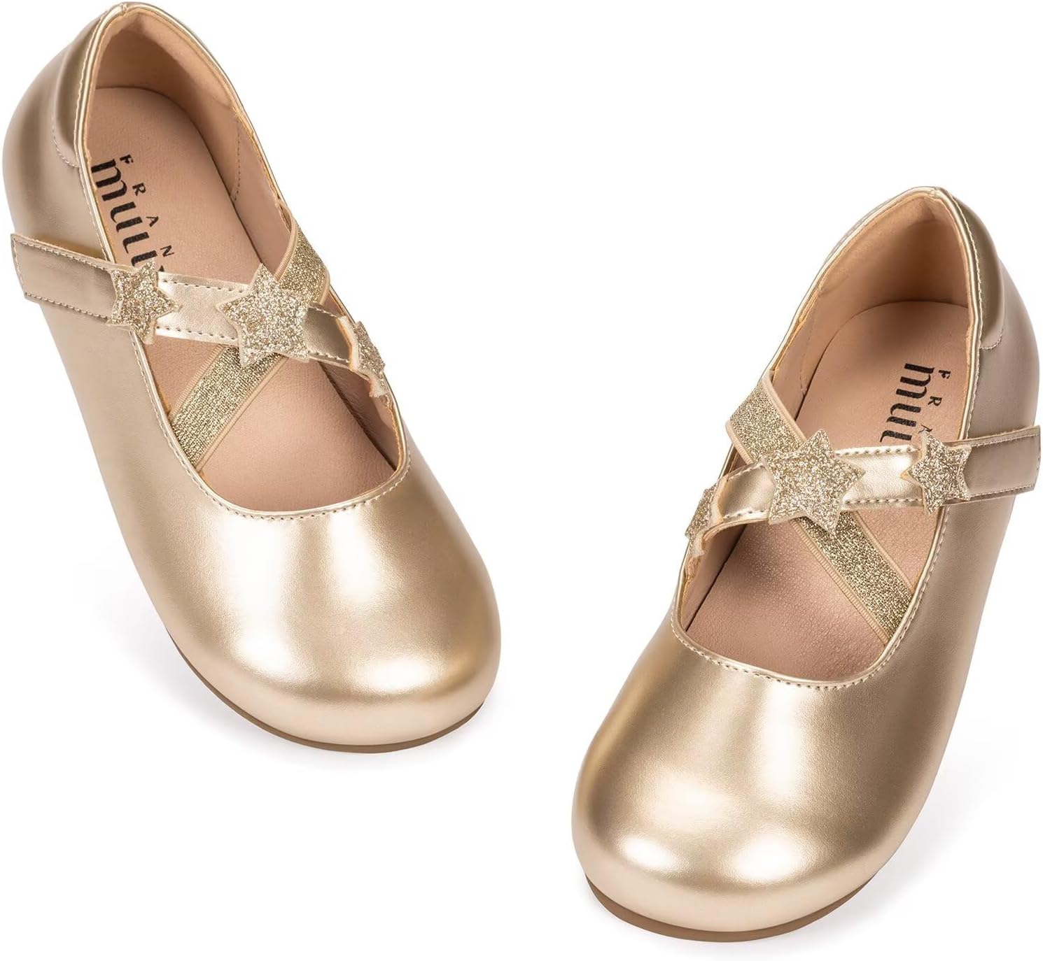 Frank Mully Girls Flats Mary Jane Dressy Flat Wedding Uniform Party Shoes for Toddler/Little Kid/Big Kid