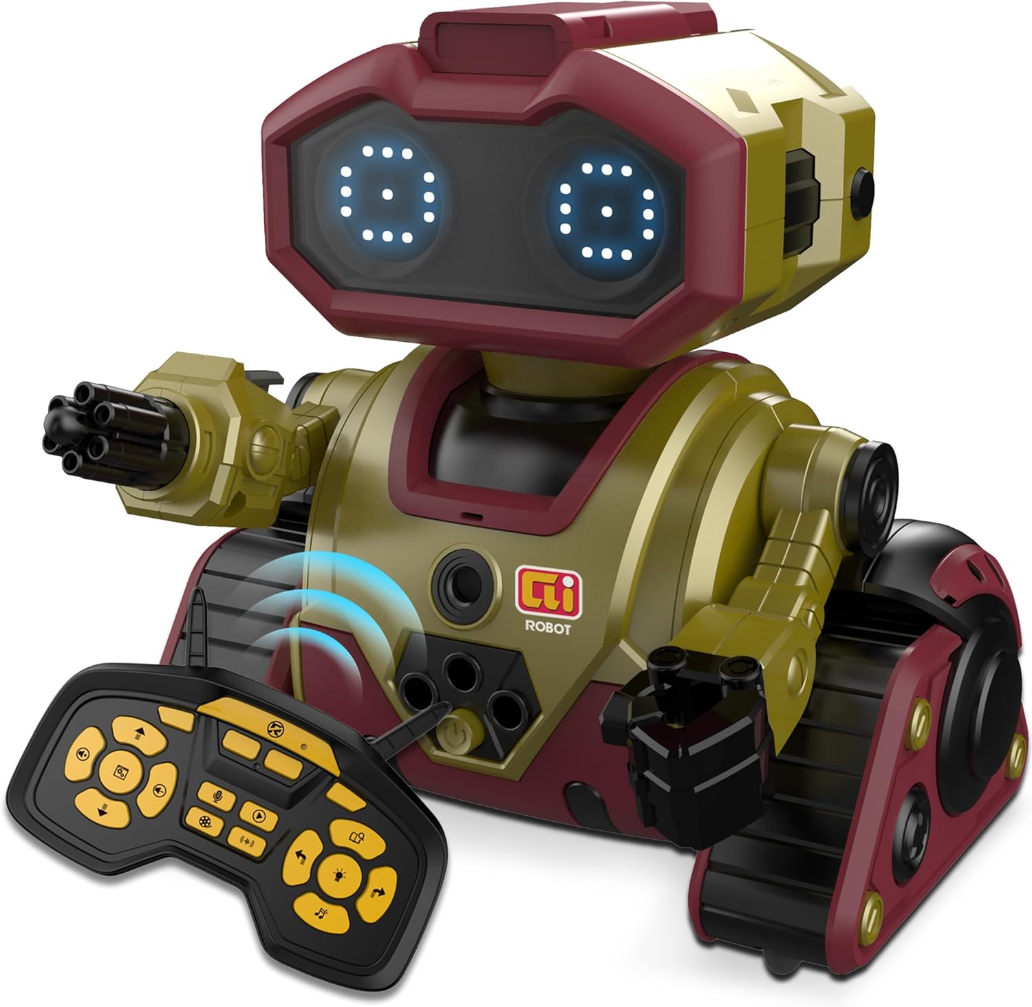 BYTEWAR Robot Toys,Rechargeable Remote Control Robot with GestureSensing,Auto-Demonstration, Music and Dance,Birthday Gift for Kids(Gold)