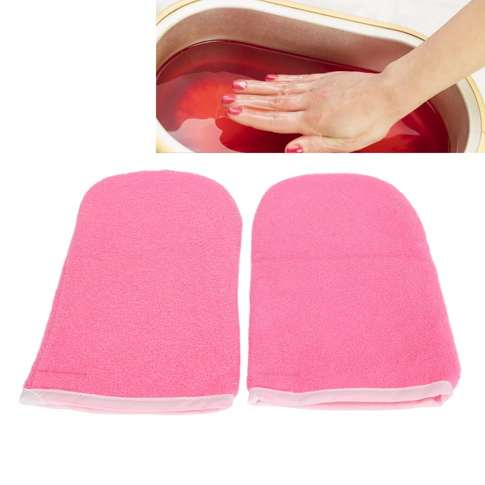 Guanti di Paraffina, 2 Pezzi Guanti da Bagno di Paraffina Guanti di Paraffina Guanti per Mani Guanti Riutilizzabili SPA per Terapia del Calore Guanti Isolati, Guanti per Mani Trattamento di Terapia Te
