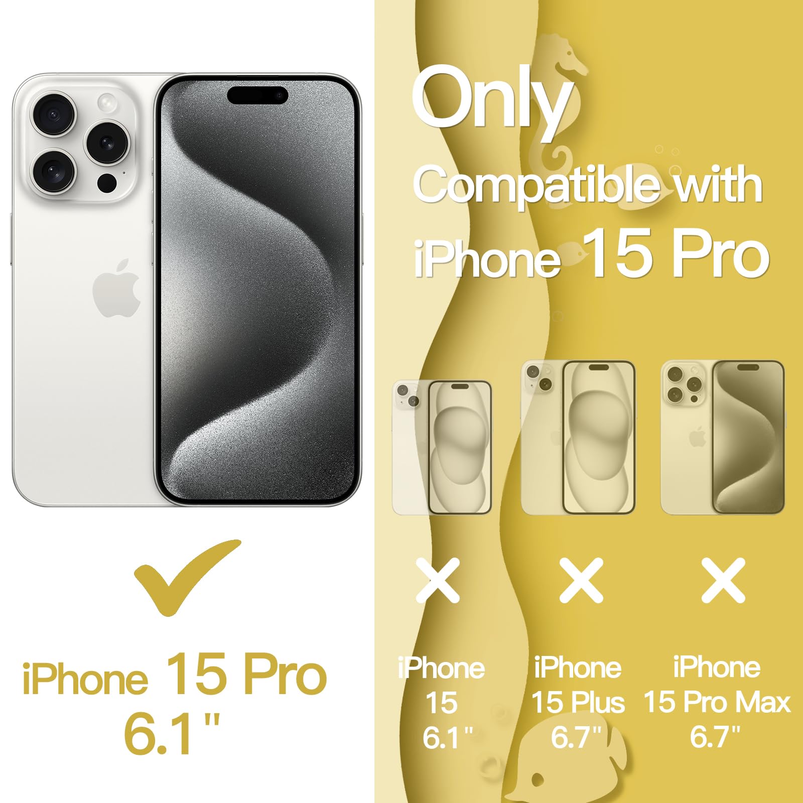 Funda Iphone 15 Newseego - Funda Magnética Para IPhone 15 Pro Max, Bonita Funda Iphone 15 Pro Funda