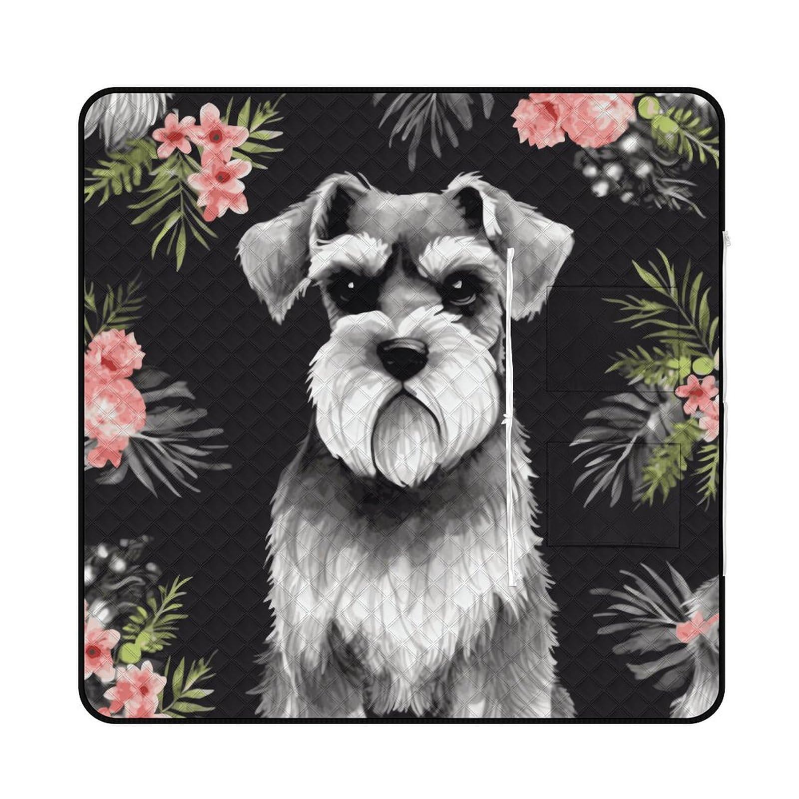 Grande couverture de pique-nique Schnauzer isolante et durable