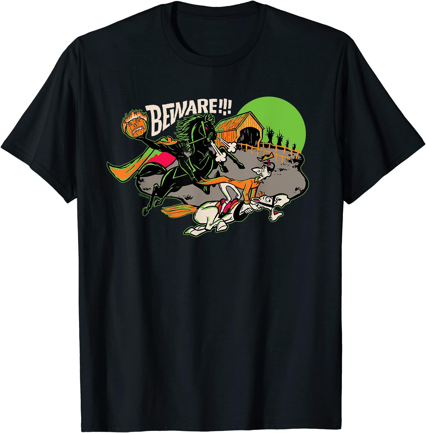 Disney 100 The Headless Horseman of Sleepy Hollow Halloween T-Shirt