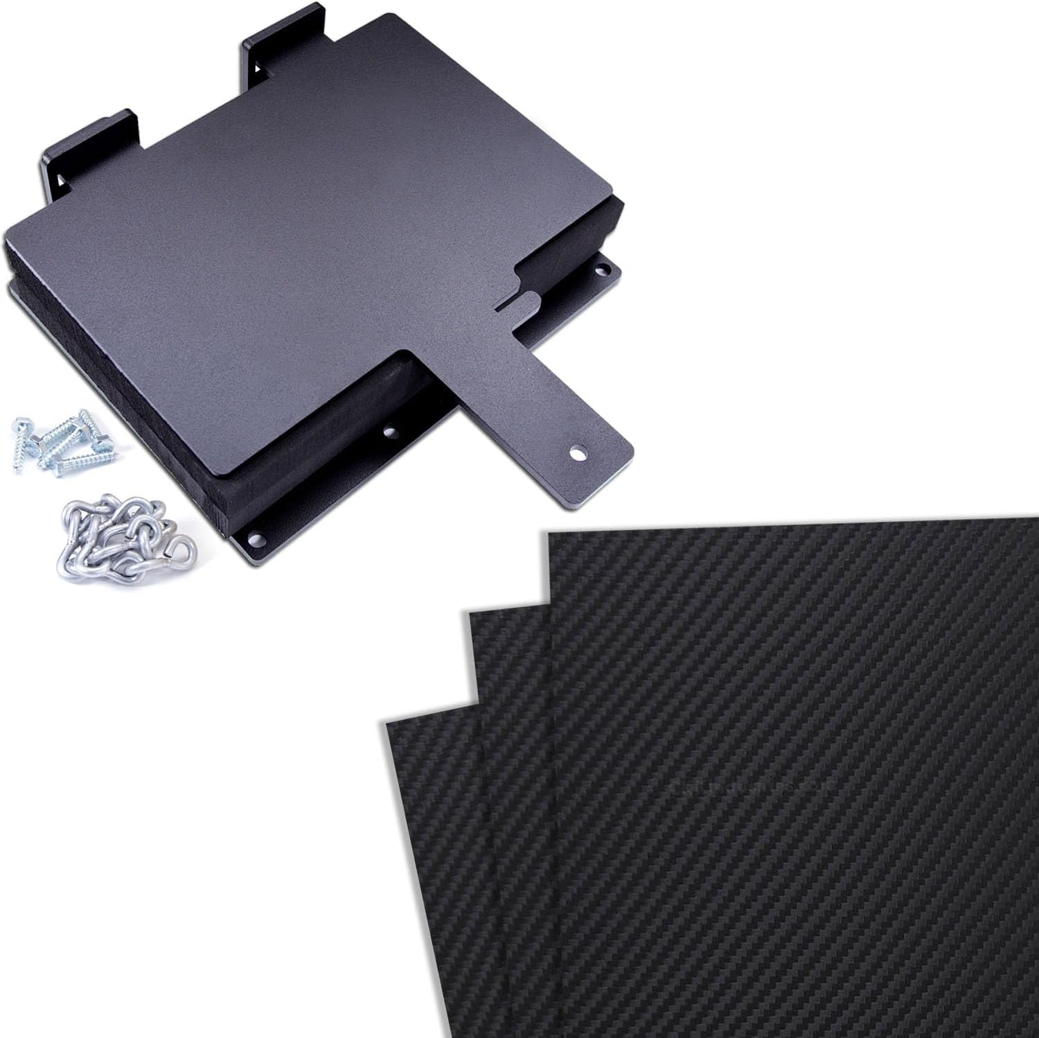 HOLSTEX Carbon Fiber Thermoform Sheet + Kydex Holster Molding Press Bundle - (0.080 Thickness) - (12in x 12in Sheets) - (Storm Gray) - (3 Pack) - for DIY Kydex Holster Making