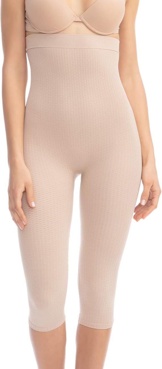 FarmaCell 123 Guaina massaggiante Vita Alta sotto Ginocchio calzoncino  Dimagrante : Amazon.it: Abbigliamento