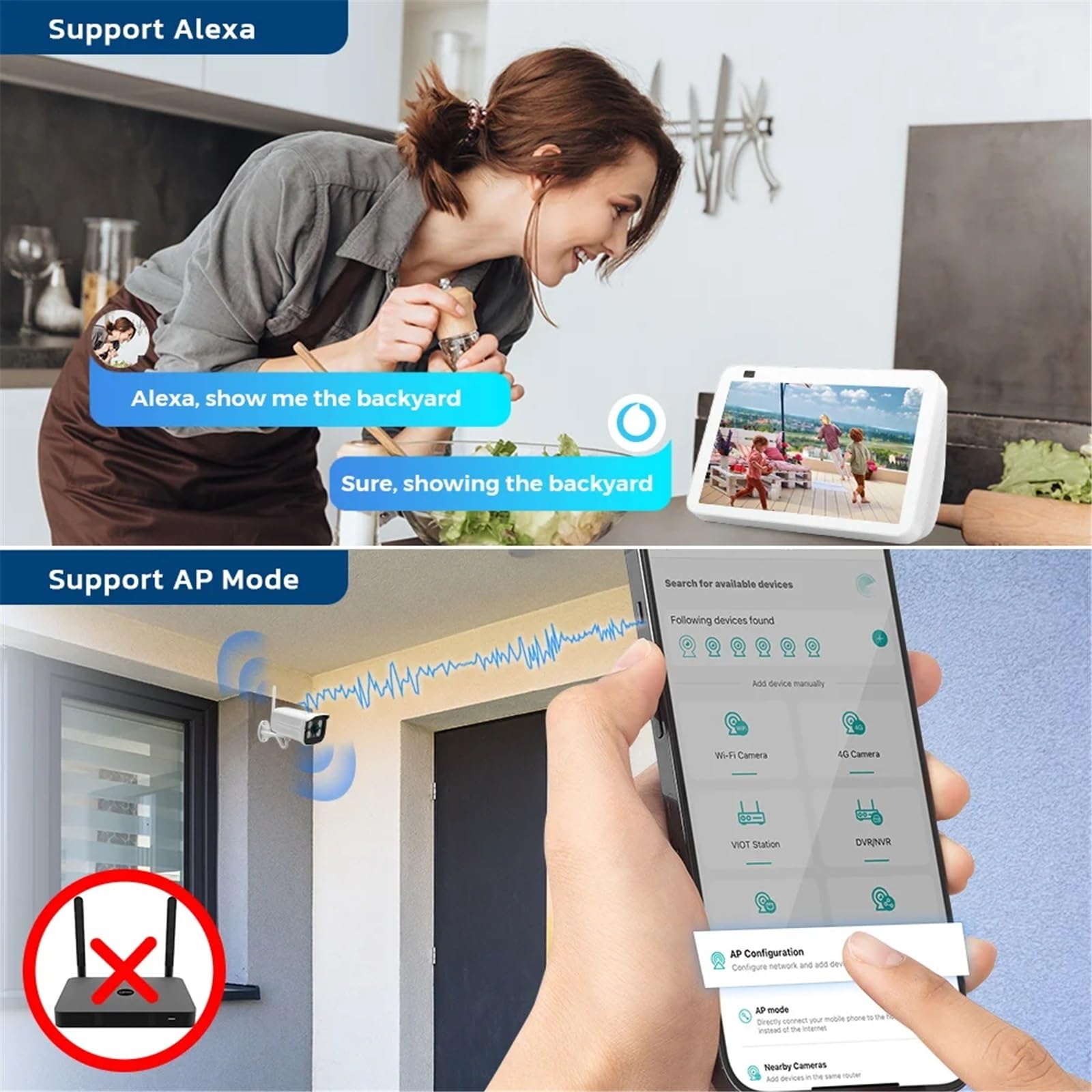 Kamera bezpieczeństwa, 2MP HD IP Camera Outdoor 4MP 1080P WiFi Home Security Wireless Surveillance Bullet Waterproof Video Camara(2MP NO SD Card)
