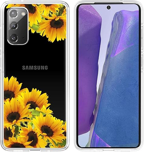 Miniatura 3 de Funda para Galaxy Note 20 5G, funda Samsung Note 20 para niñas y mujeres, lindo patrón transparente delgado a prueba de golpes, suave, flexible, TPU