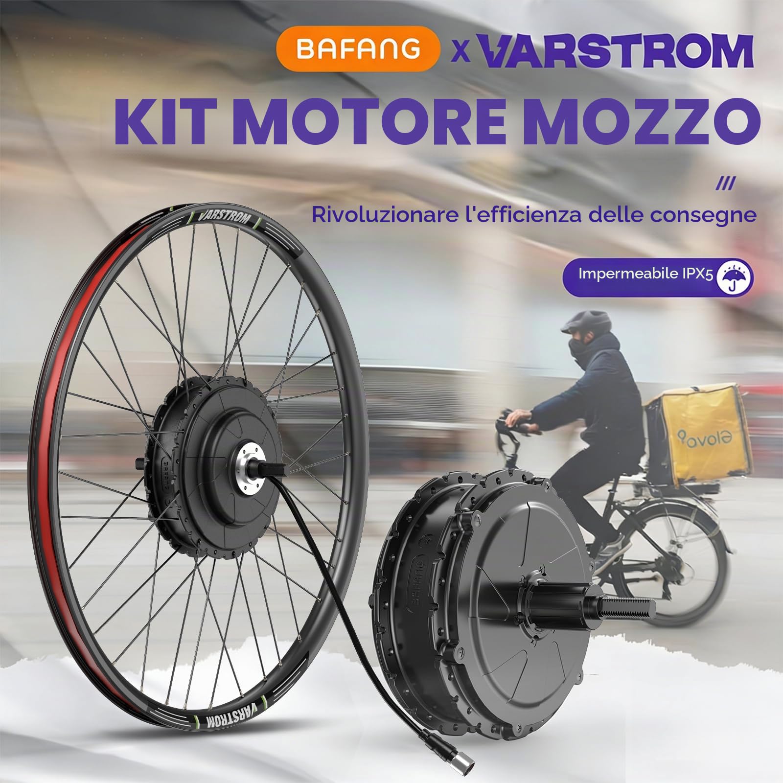 BAFANG 48V Kit Conversione Bici Elettrica G020 G0900 Posteriore 26 27,5 29 | Kit Conversione E-Bike 28 Motore con Batteria e Display Opzionali - Motore Brushless per Bici City MTB con Dropout 135-142mm