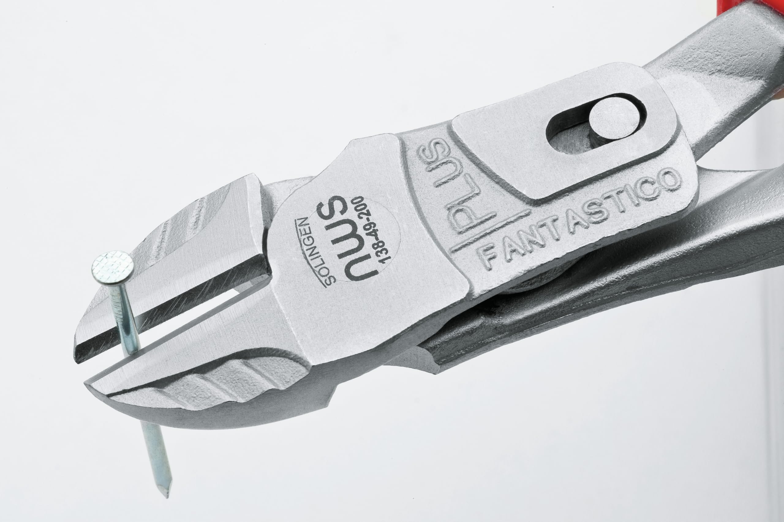 NWS FantasticoPlus VDE Hebel-Kraft-Seitenschneider 200 mm, induktiv gehärtete Schneiden, ergonomischer SoftGripp-Griff, Chrom-Vanadium Stahl, VDE-Zulassung nach DIN EN/IEC 60900