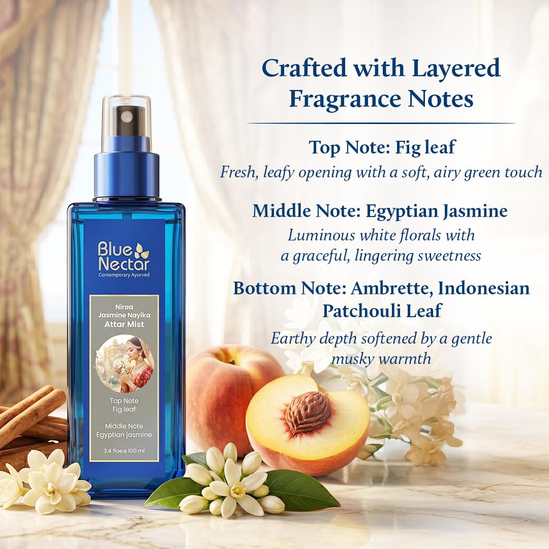 Blue Nectar Niraa Udupi Jasmine Body Mist para una frescura y relajación duraderas