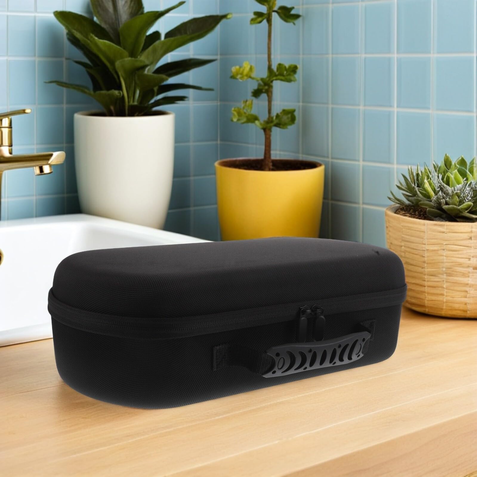 BESTYASH Bolsa Protectora para Secador de Pelo Organizador Portátil Resistente con Cremallera Estuche de Viaje para Herramientas de Cabello Almacenaje Seguro para Hogar y Salón