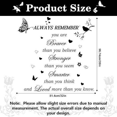 Miniatura 3 de Calcomanías de pared con cita inspiradora, calcomanías de pared motivacionales para despegar y pegar, calcomanías de pared positivas con frases