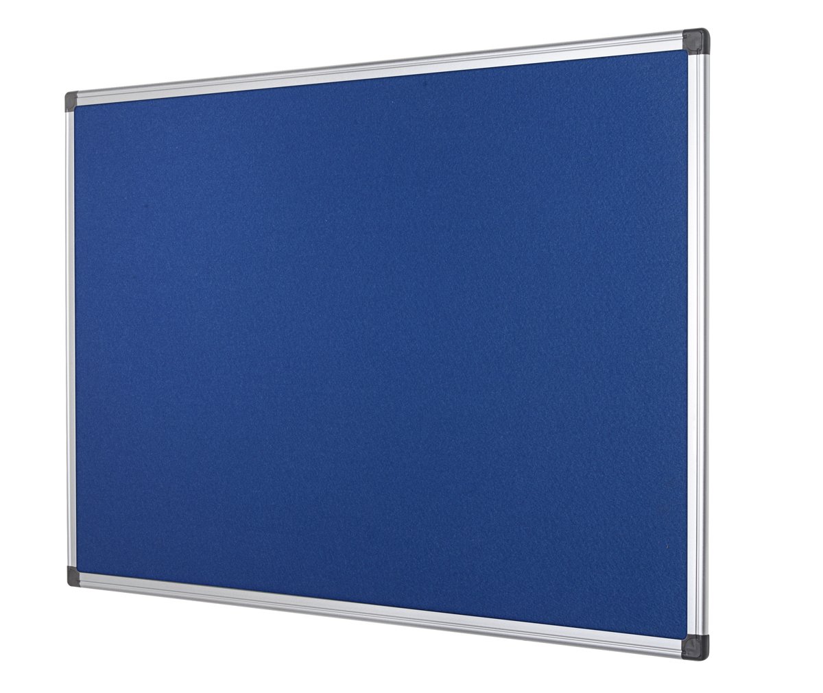 Bi-Office Maya Pinnwand Mit Aluminiumrahmen - 200 x 120 cm - Blaue Filzoberfläche, Filztafel Zum Gebrauch Mit Pinnnadeln