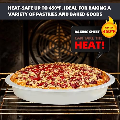 Miniatura 2 de Juego de utensilios antiadherentes para hornear, 10 unidades, juego de moldes para hornear profesionales de cocina bicolor con hojas de galletas,