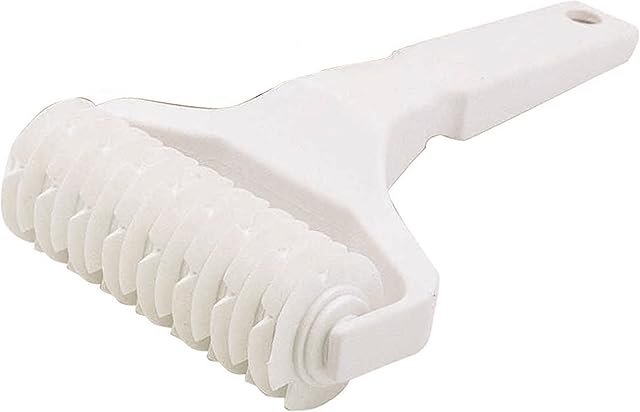 KitchenCraft Lattice Pastry Cutter Wheel, Plastic, White, 21 x 13 cm