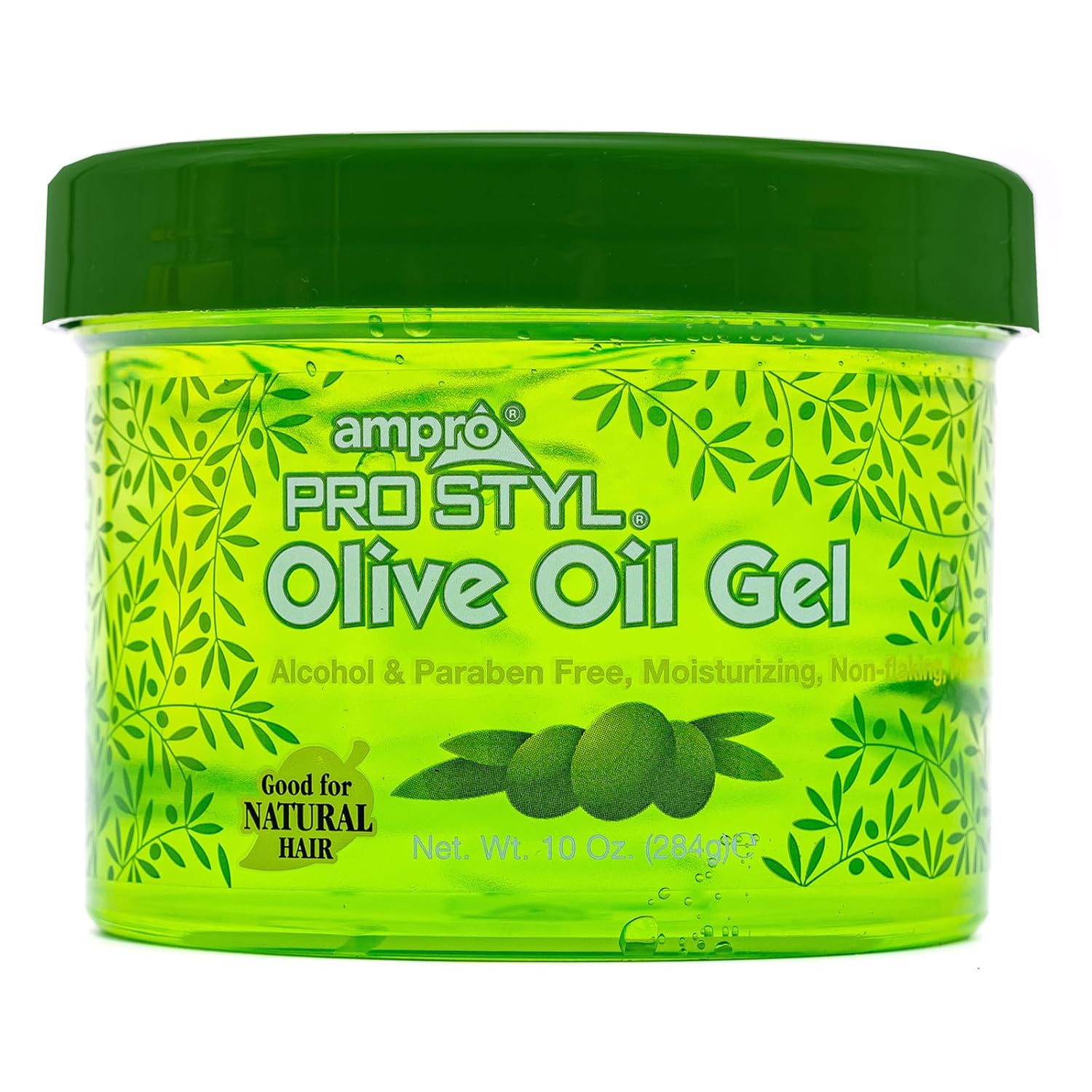 AmPro Pro Styl Protein Styling Gel – Moisturizes and Defines Strands – Helps Protect and Hydrate, Tames and Adds Shine without Weighing Down Tresses – Alcohol and Paraben Free – Olive – 10 oz AmPro Pro Styl Protein Styling Gel – Moisturizes and Defines Strands – Helps Protect and Hydrate, Tames and Adds Shine without Weighing Down Tresses – Alcohol and Paraben Free – Olive – 10 oz