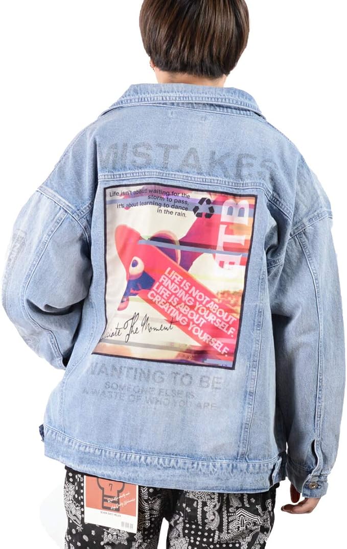 Amazon ビッグシルエット デニムジャケット メンズ デニムジャケット レディース ビッグ Gジャン ゆったり ジージャン 大きめ オーバーサイズ デニム ジャケット コート ジャケット 通販 Amazon ビッグシルエット デニムジャケット メンズ デニムジャケット レディース ビッグ Gジャン ゆったり ジージャン 大きめ オーバーサイズ デニム ジャケット コート ジャケット 通販