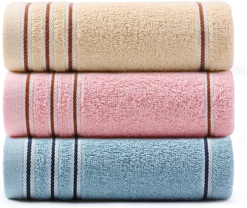 Towel wash Your face Household Cotton Men and Women Adults Bath Soft Water Absorption Lovers Big Towel(C 3PS)