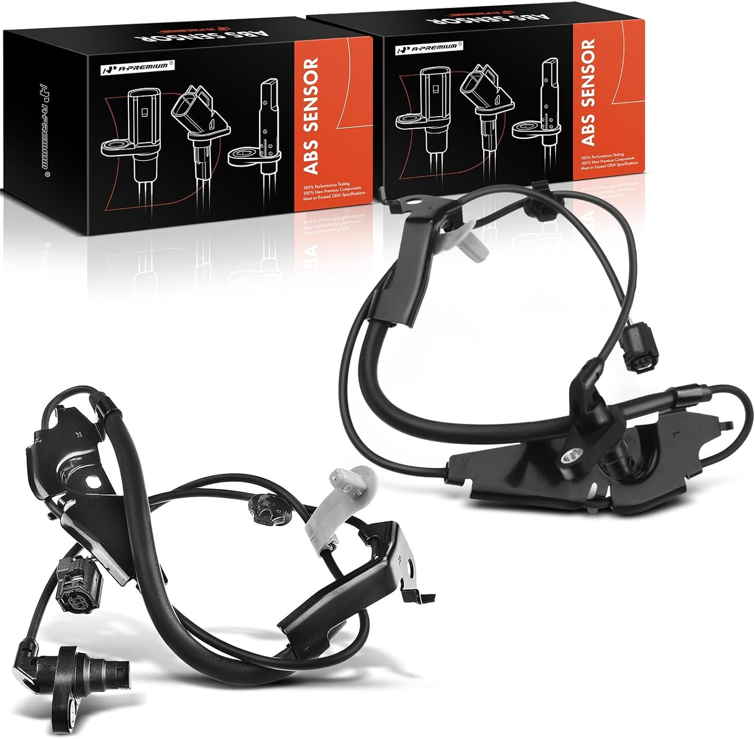 A-Premium Front ABS Wheel Speed Sensor Compatible with Toyota & Lexus Models - Camry 2012-2017, Avalon 2013-2015, ES350 2013-2018, ES300h 2013-2017, Sedan - Front Driver and Passenger Side, 2-PC Set