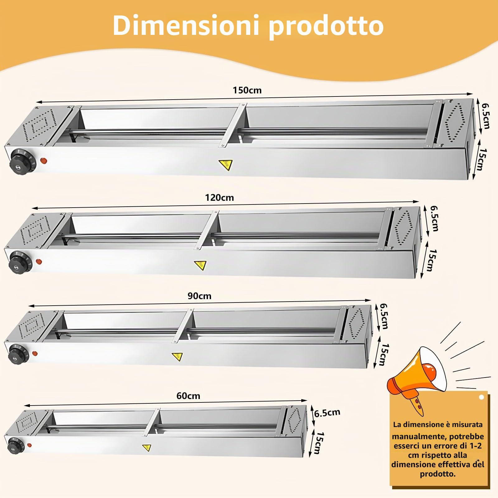 Lampada Riscaldante Cucina Temperatura Regolabile 30-85°C(60cm) | Sospeso Lampade Scaldavivande Cucina, Acciaio Inossidabile Lampada Riscaldante per Alimenti per Cucine, Buffet e Hotel