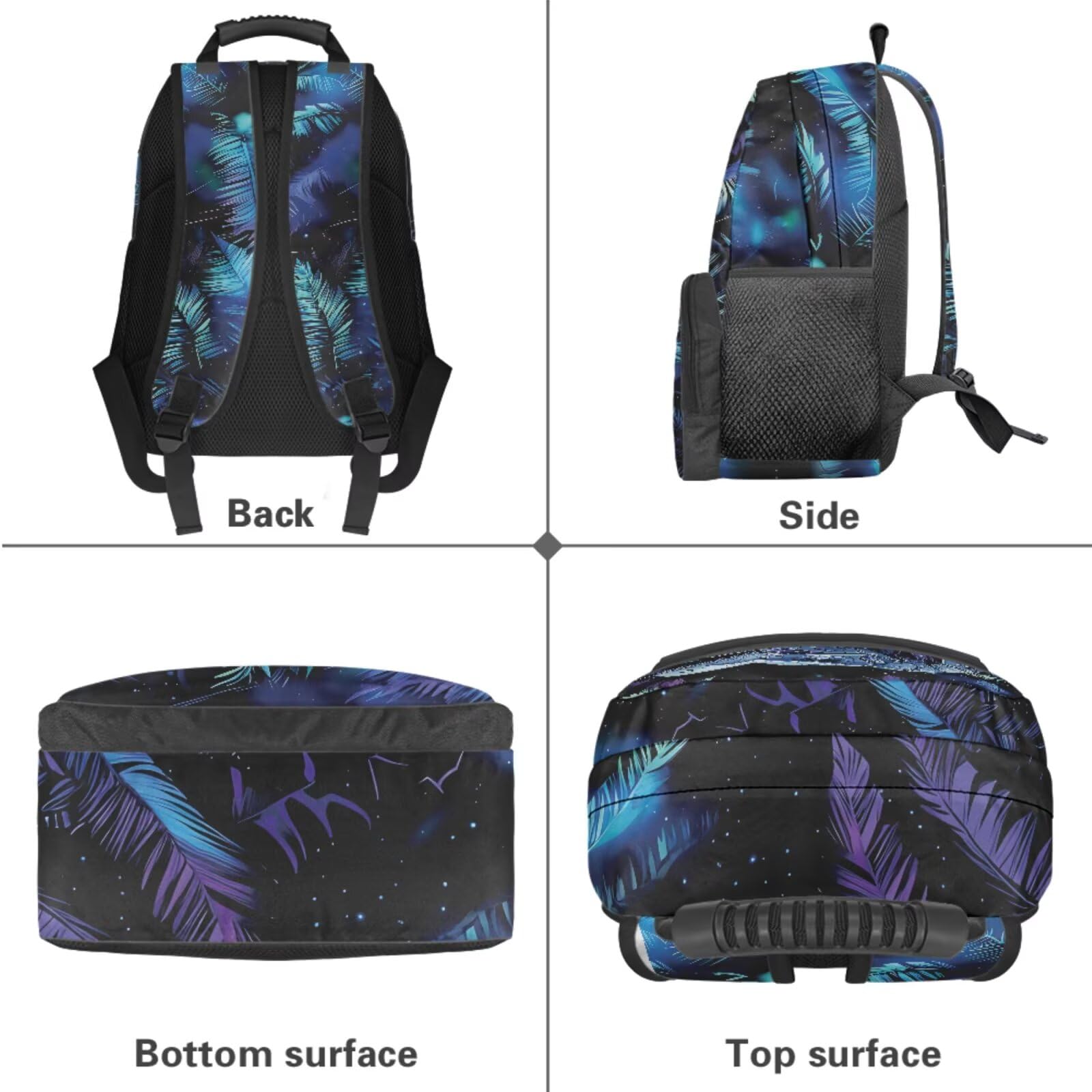 Wanyint Set 4 in 1 zaino per ragazzi, con borsa per libri scolastici, borsa termica per il pranzo, astuccio portaborraccia per bambini