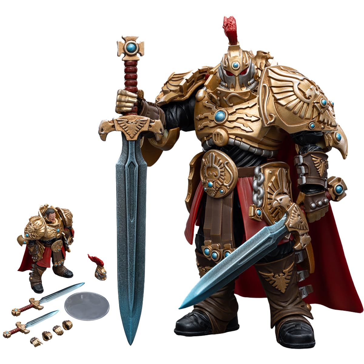 JOYTOY Warhammer 40K 1/18 Action Figure Adeptus Custodes Blade Champion Anime Collection Model Gift