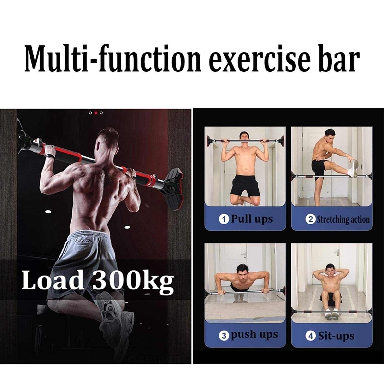 懸垂バー 高さ調整可能 スチール製 Amazon | チンアップバー ホームジム スチール製懸垂バー 高さ