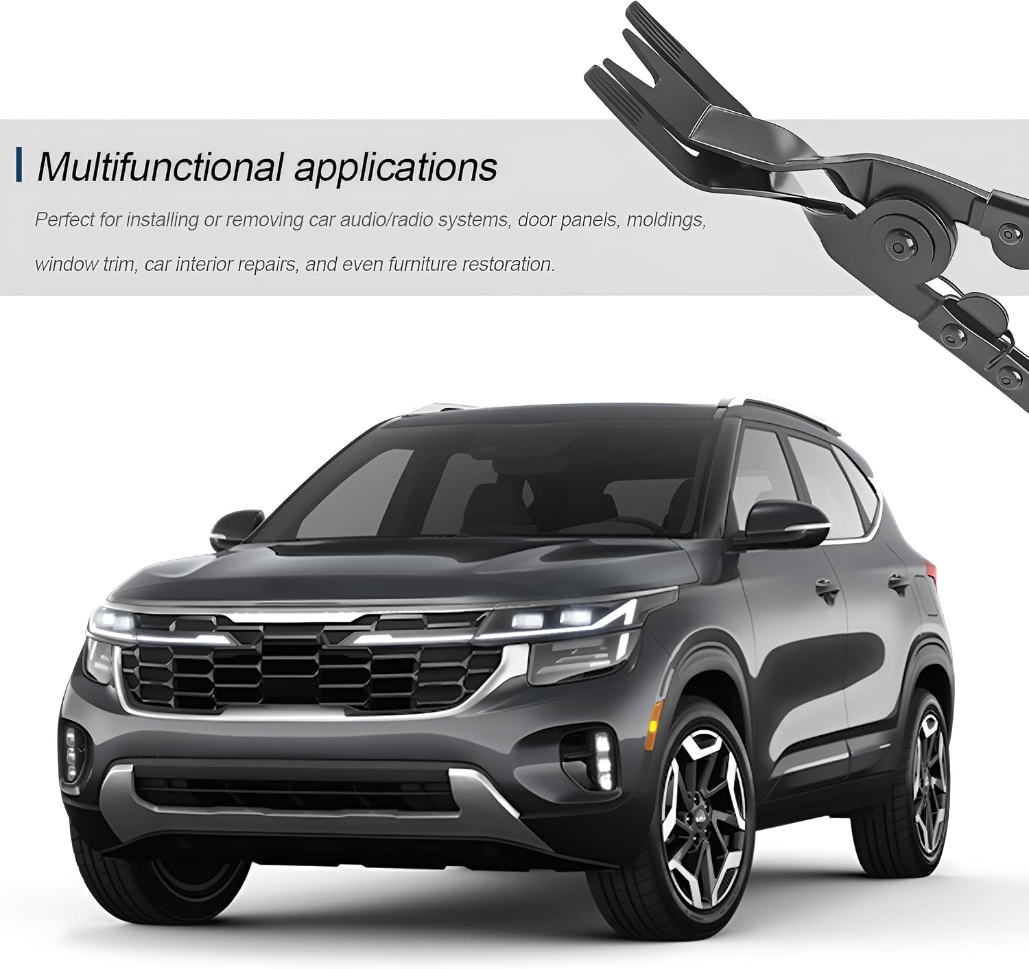 Car Panel Clip Removal Plier, Vehicle Retainer Clip Upholstery Trim Rivet Removal Tool, Automotive Interior Door Panels Fastener Plier, Universal for SUV Sedan Lorries