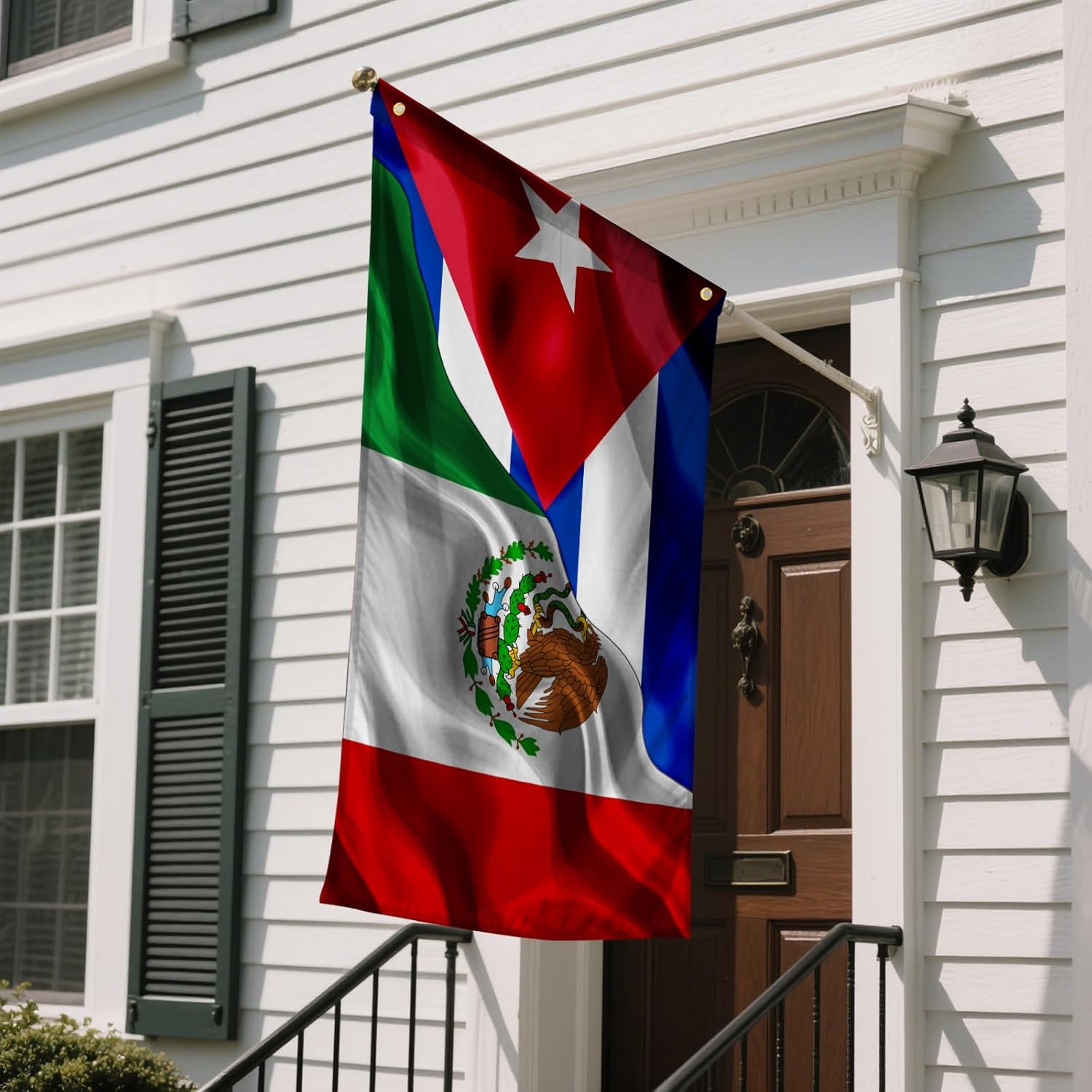 キューバ キューバ ミチョアカン メキシコ メキシコ 国旗 3x5フィート 両面プリント 屋内/屋外 旗 ポリエステル生地 装飾バナ