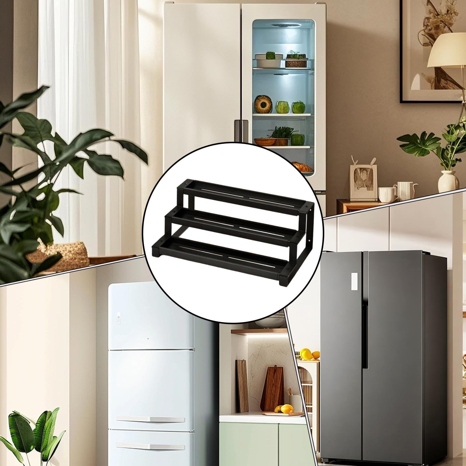Organizzatore per condimenti – Contenitore espandibile a 3 ripiani, per vasi di olio, condimenti, per cuochi domestici, chef, genitori, dispensa, camper, appartamento, cucina, sala da pranzo
