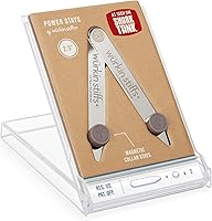 Vista 1 de Magnetic Collar Stays by Würkin Stiffs As Seen on Shark Tank Includes 1 Pair of Power Stays with Storage Case