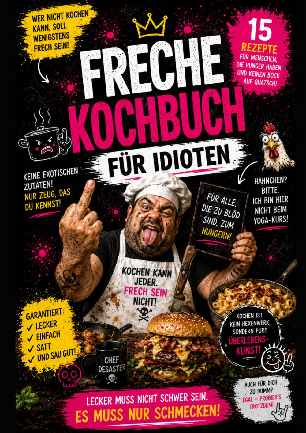 Freche Kochbuch: Für Idioten