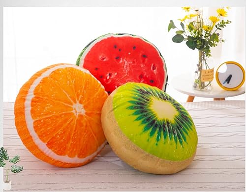 Miniatura 6 de Cojín de fruta Cojín redondo grueso Cojín reposacabezas (13.7 pulgadas, estaca de madera)