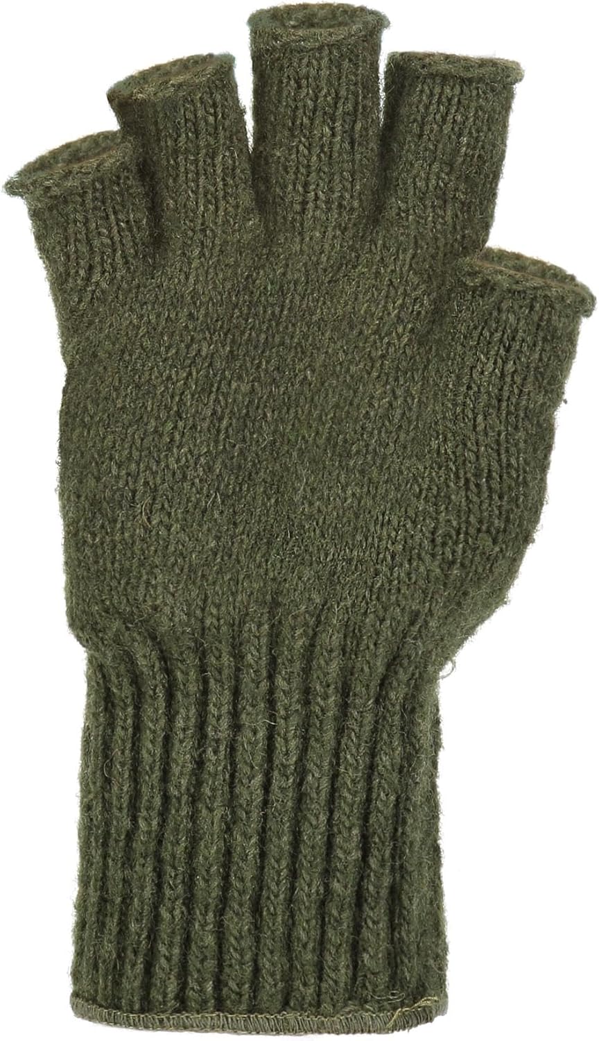 M MCGUIRE GEAR GI Wool Fingerless Glove Liners, Half Finger Glove Inserts, for Running, Hiking and Climbing - Made in USA - Image 2