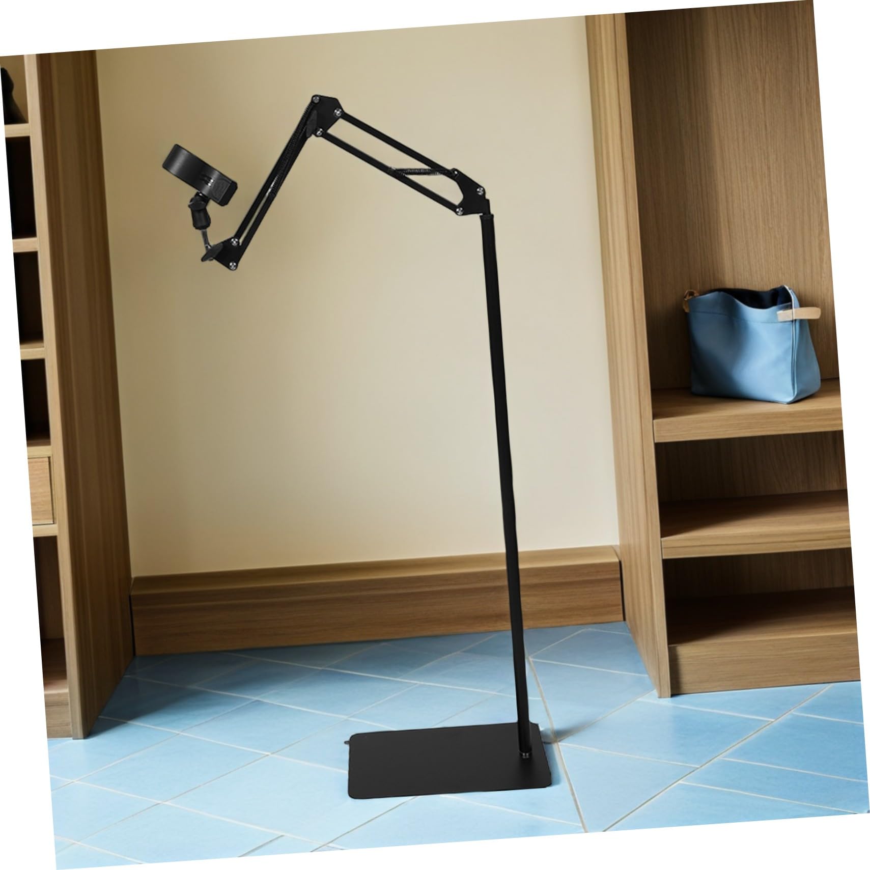 HEMOTON Soporte para Secador de Pelo Ajustable con Brazo Plegable y Clip Antideslizante para Salón Hogar y Baño Diseño Manos Libres para Usar Fácilmente