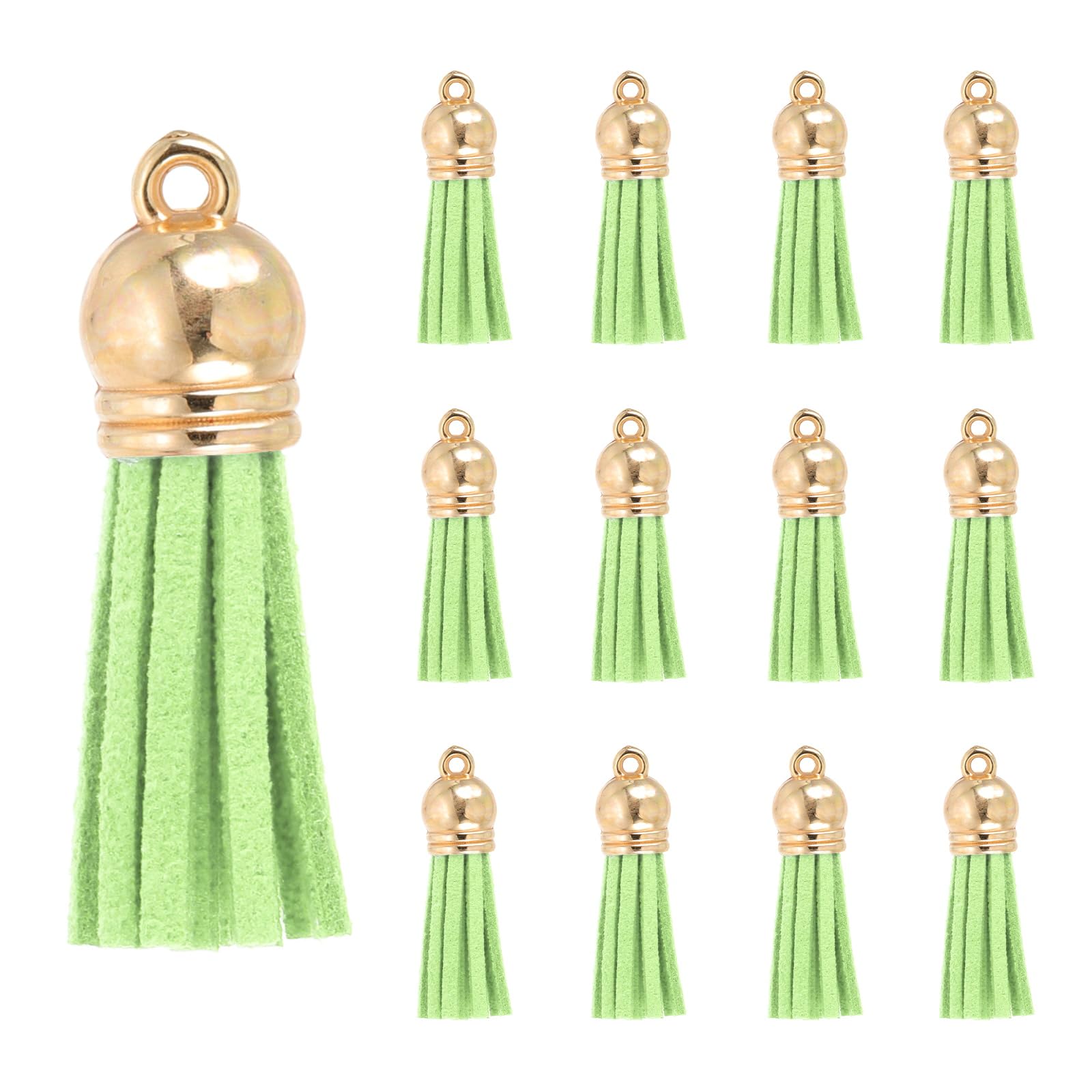 PATIKIL 1.5 Inch Leather Tassels