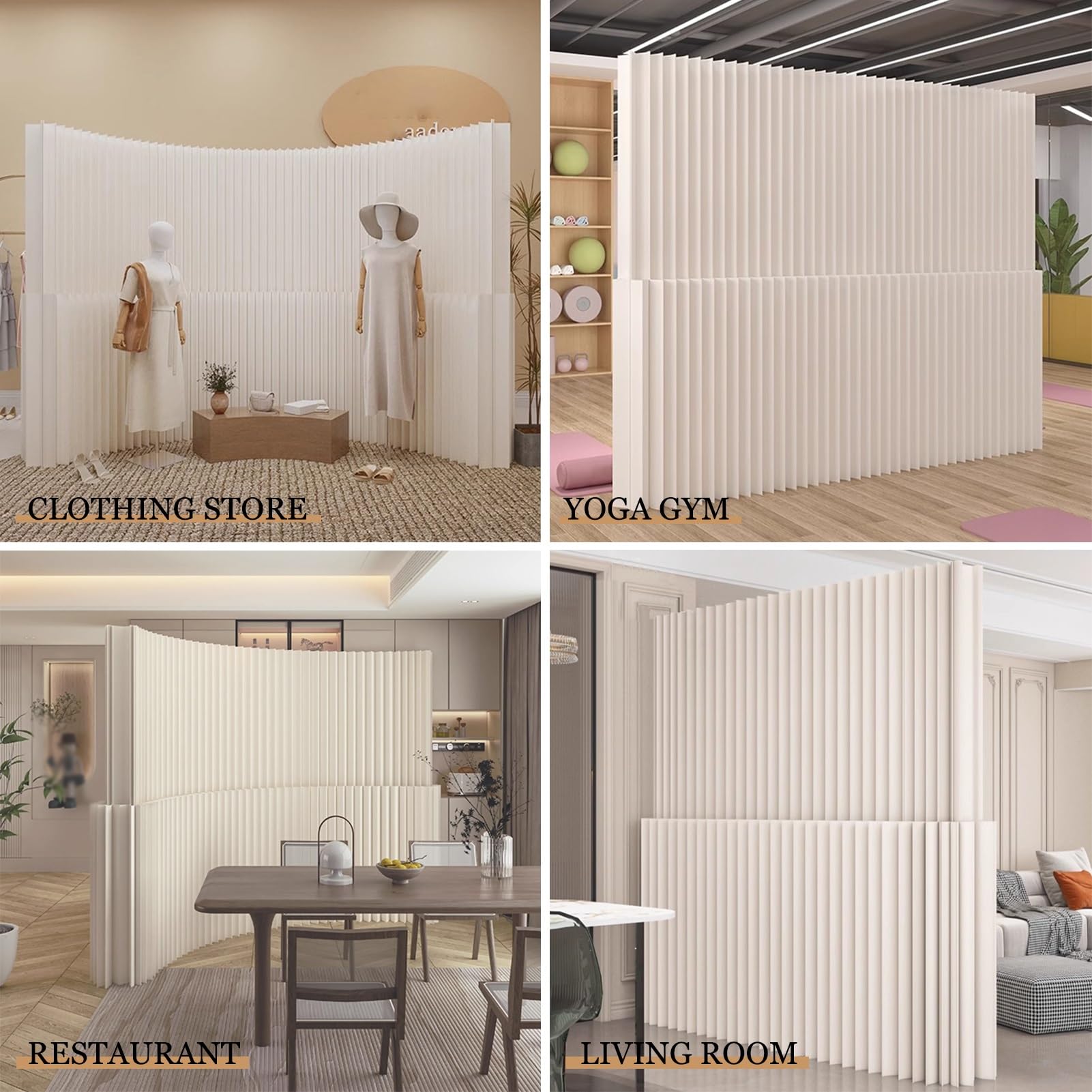 Biombo Separador Divisor De Pared De Papel Para Oficina En Casa, Divisores De Habitación Retráctiles Y Pantallas De Privacidad Plegables, Pantalla Divisoria De Habitación Independiente(4x2.2 m/13.12x7
