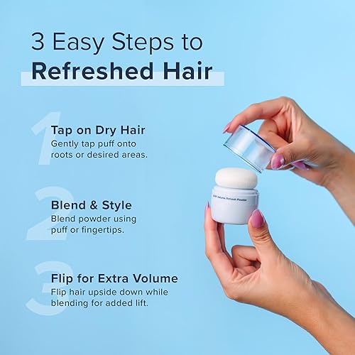Miniatura 7 de Truhair Airlift Volume Refresh Powder  Polvo instantáneo para volumen y textura para el cabello para hombres y mujeres  Absorbe el aceite, refresca
