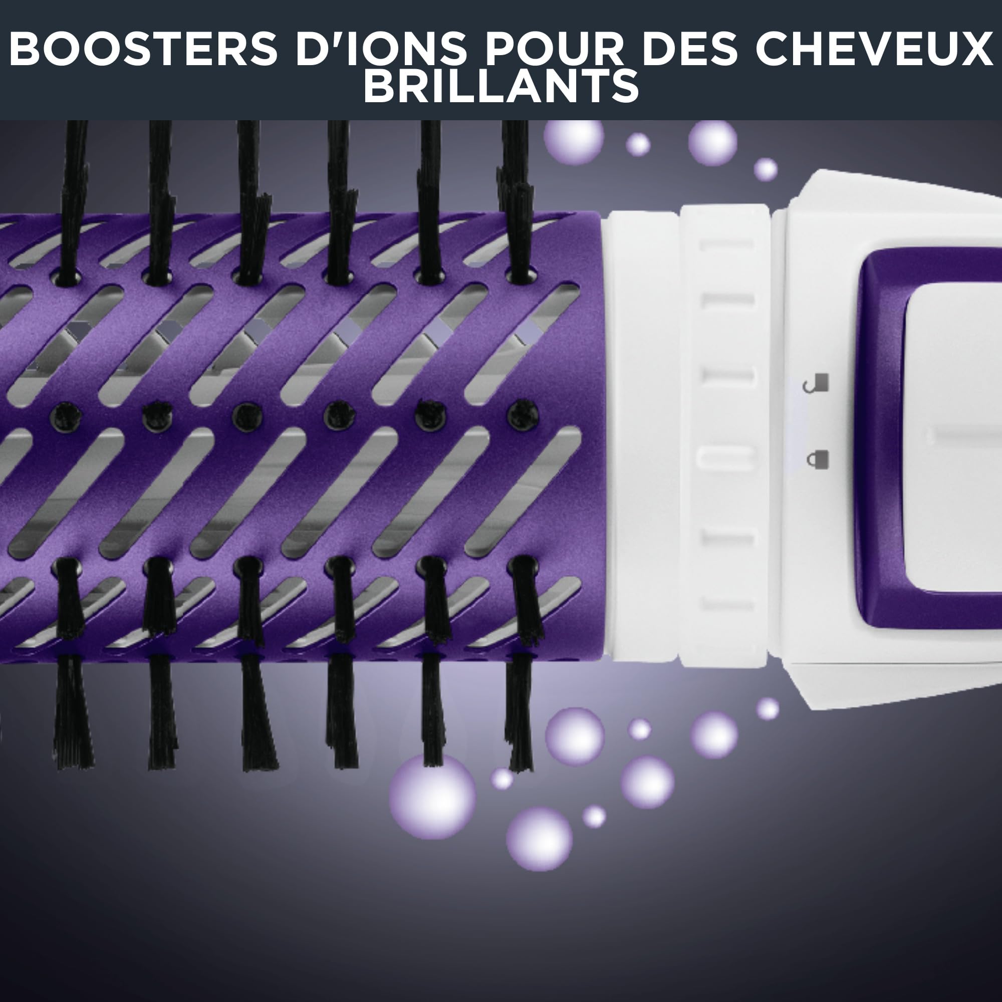 Rowenta Brosse soufflante rotative Brush Activ' Volume & Shine, Séchage et volume, 1000 W, 2 brosses céramique CF9530F0