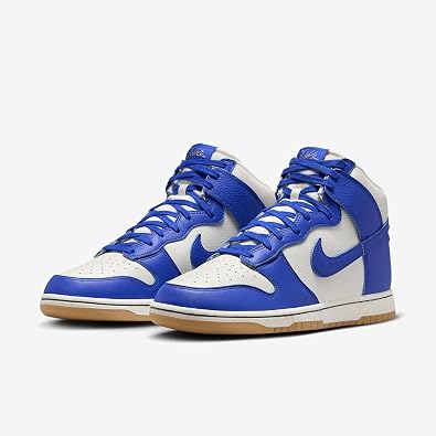 Nike Dunk High Retro SE Men's Shoes (FV6612-001, Phantom/Pale Ivory/Gum Yellow/Racer Blue) Size 10.5