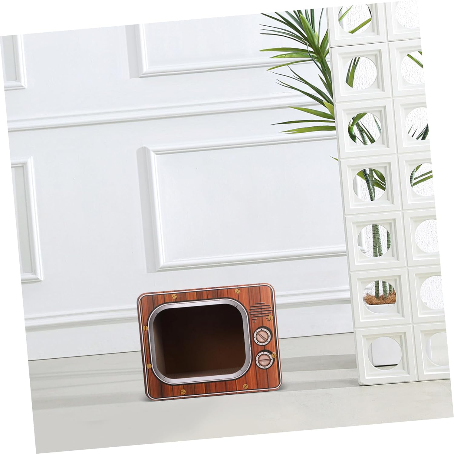 Cat Scratcher House Cozy Cardboard Cube Cat Bed Recyclable Furniture Year Comfort Easy to and Maintain Spacious