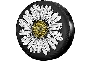 Foruidea Classy Daisy Flower Spare Tire Cover for Jeep Liberty