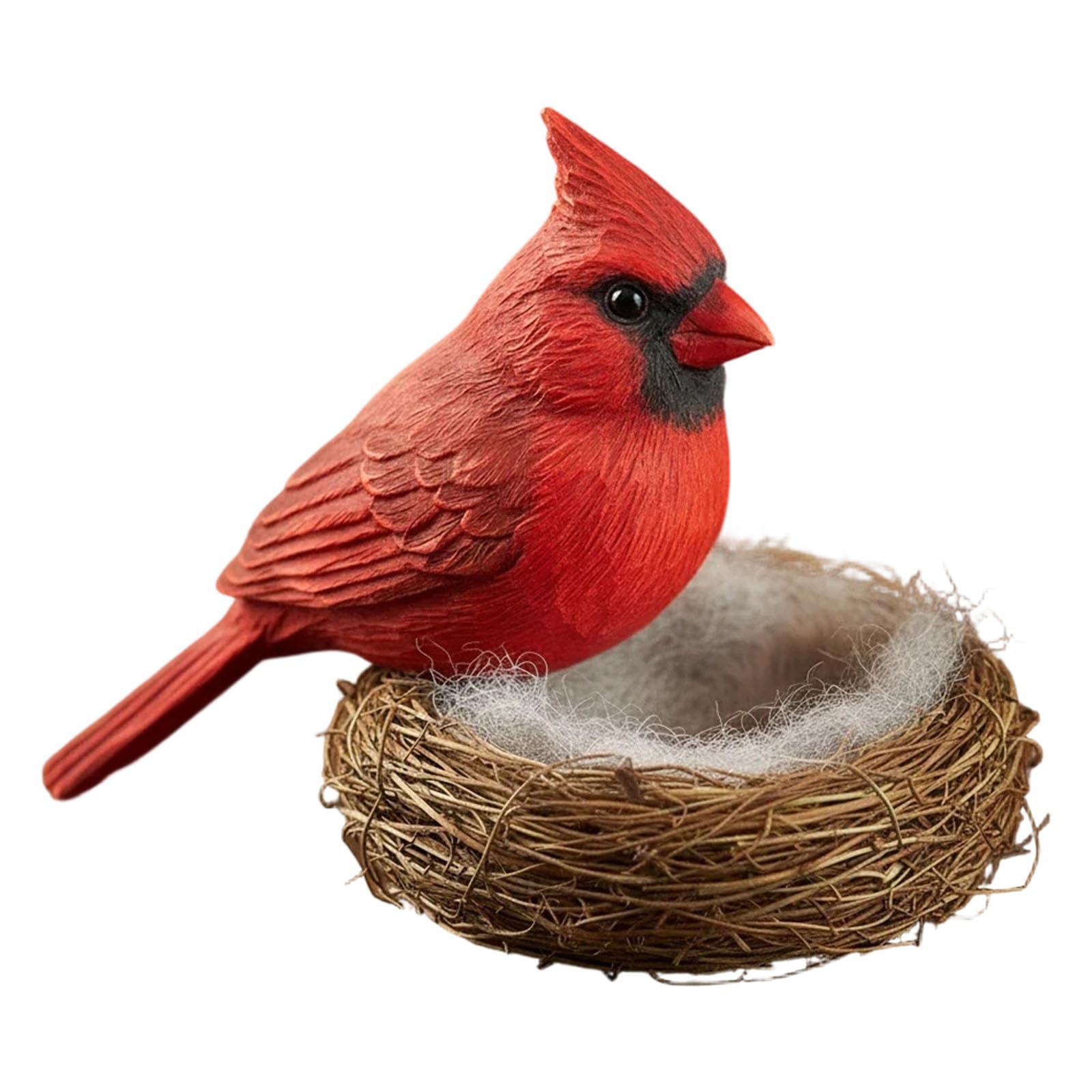 hogtnd Resin Bird Figurines with Nest Decorations, Spring Decorations for Bookshelves, Statue, Decorative Sculptures, Ornament Statue