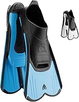 Cressi Light Short Training Fins - Full Foot Pocket Swim Fins for Pool, Sea Training & Snorkeling - Made in Italy