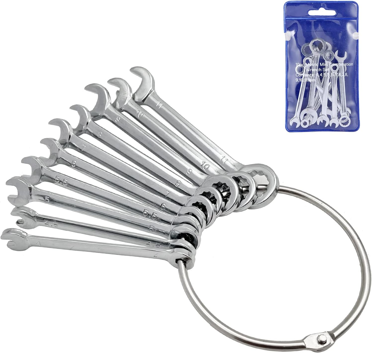 QYQRQF Mini Wrench Set Open End Wrench Combination Wrench Sets With